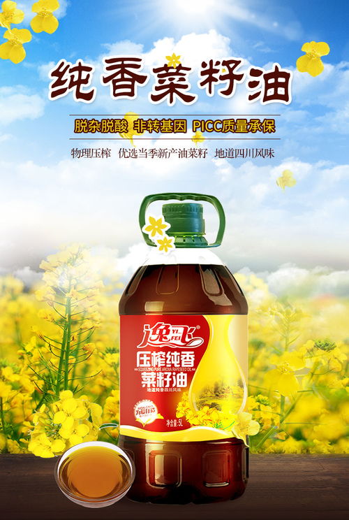 逸飞非转基因压榨纯香菜籽油5l约10斤食用油植物油大桶装正品